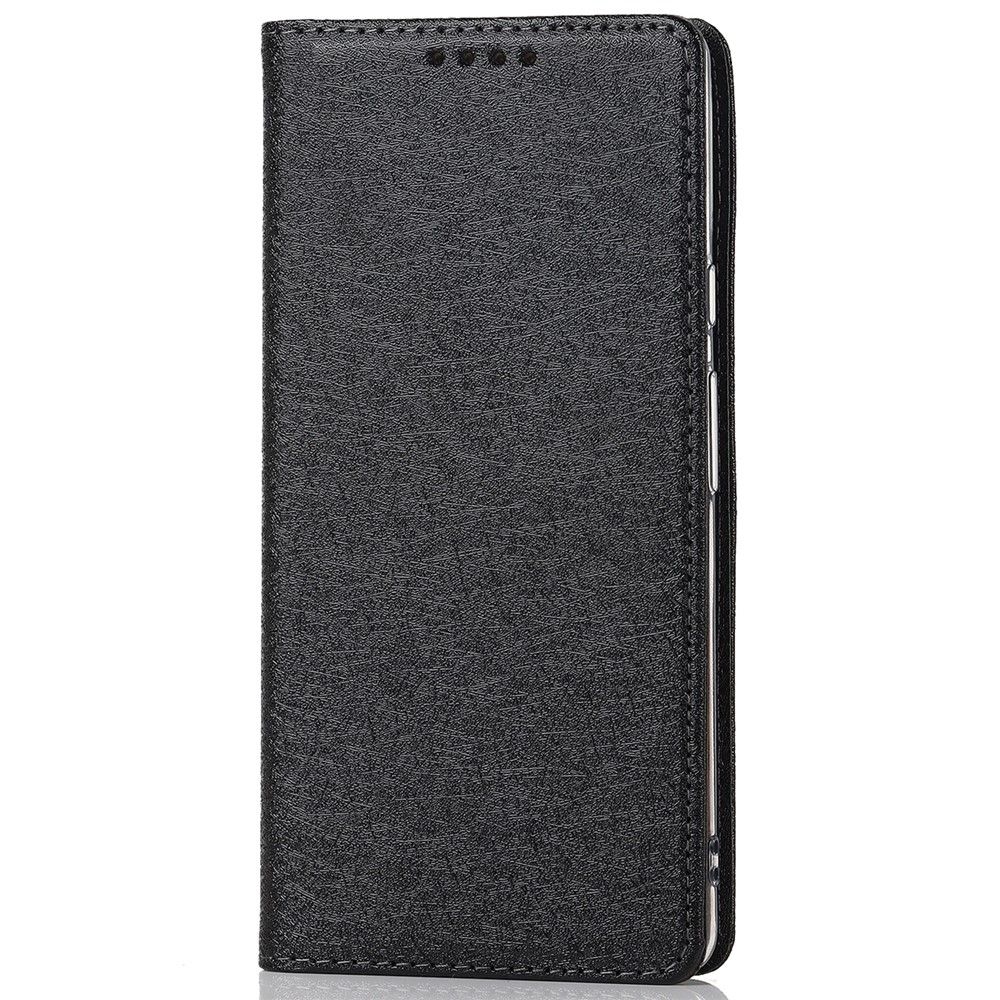 For Google Pixel 6 Anti-scratch Phone Case Anti-fall Shockproof Silk Texture Leather Wallet Cover with Strap - Black-2