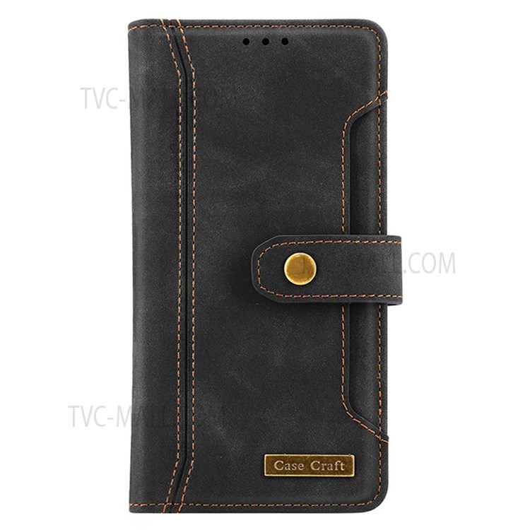 CASE CRAFT Shockproof Wallet Stand Function Outer Card Slot Design Leather Phone Cover Case for Google Pixel 6 Pro - Black-2