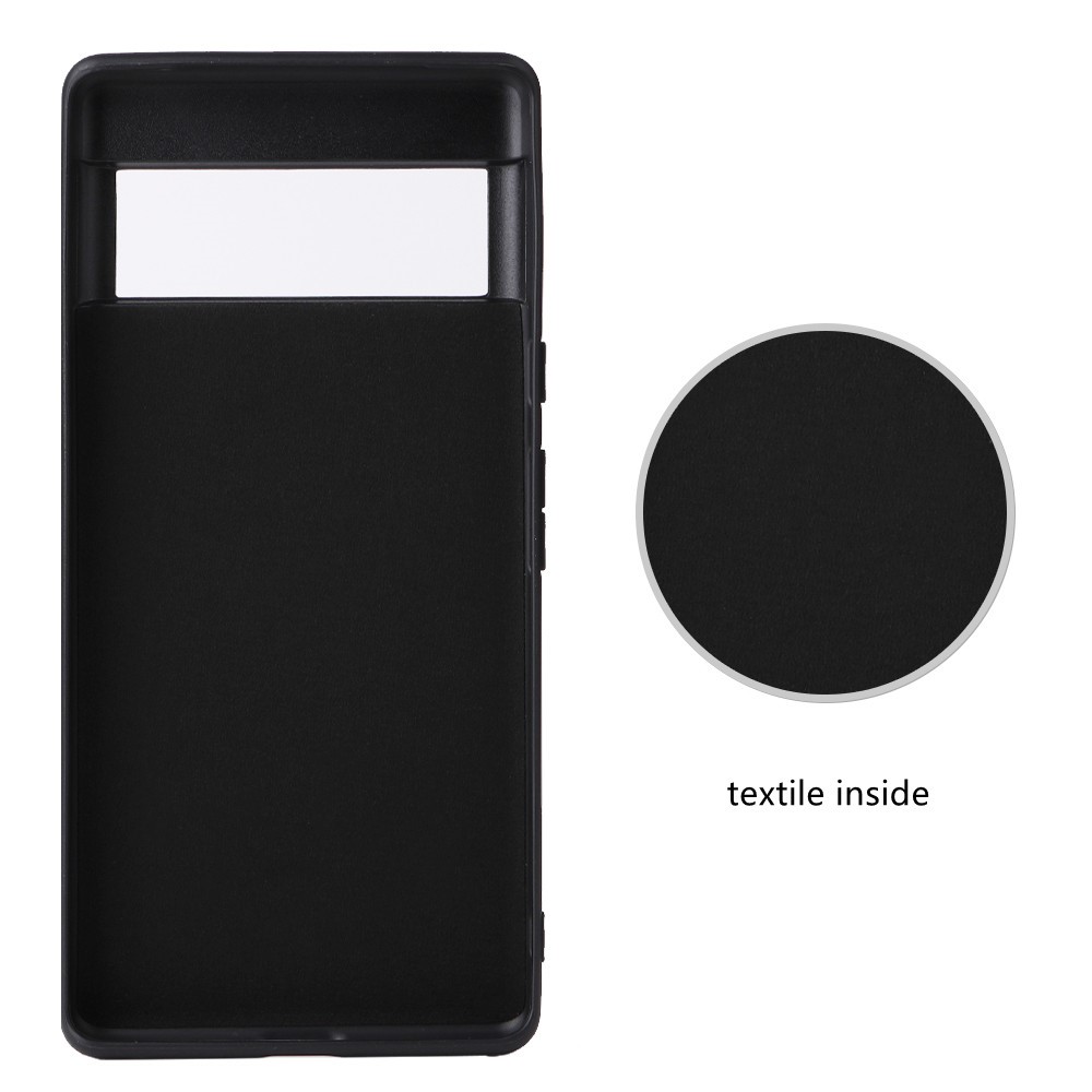 Adjustable Kickstand Design PU Leather Coated Phone Case Anti-fall Built-in Metal Sheet Cover for Google Pixel 6 - Cross Texture/Black-4