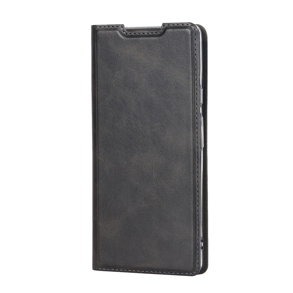 For Google Pixel 6 Pro Textured PU Leather Card Holder Case Stand Magnetic Auto-absorbed Protective Cover with Strap - Black-2