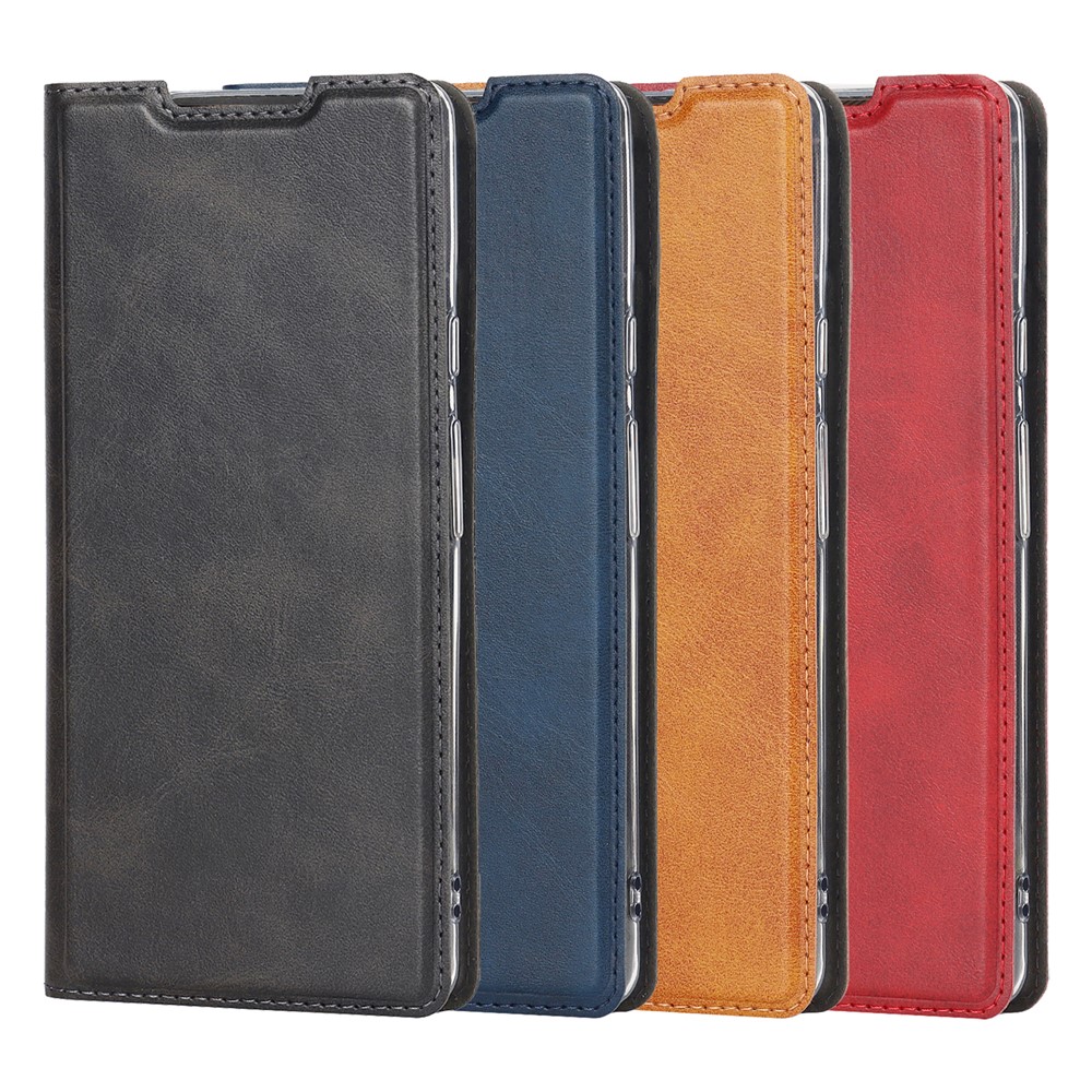 For Google Pixel 6 Pro Textured PU Leather Card Holder Case Stand Magnetic Auto-absorbed Protective Cover with Strap - Black-9