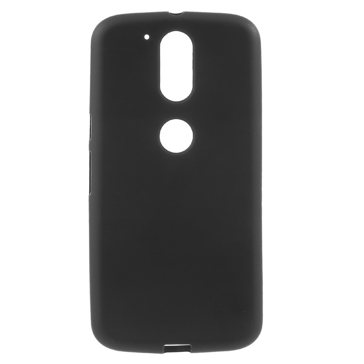 Double-sided Frosted TPU Case for Motorola Moto G4 / G4 Plus - Black-1