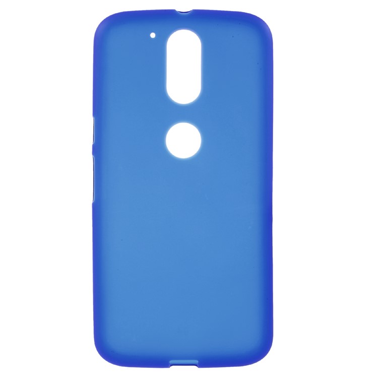 Double-sided Frosted TPU Gel Case for Motorola Moto G4 / G4 Plus - Blue-1