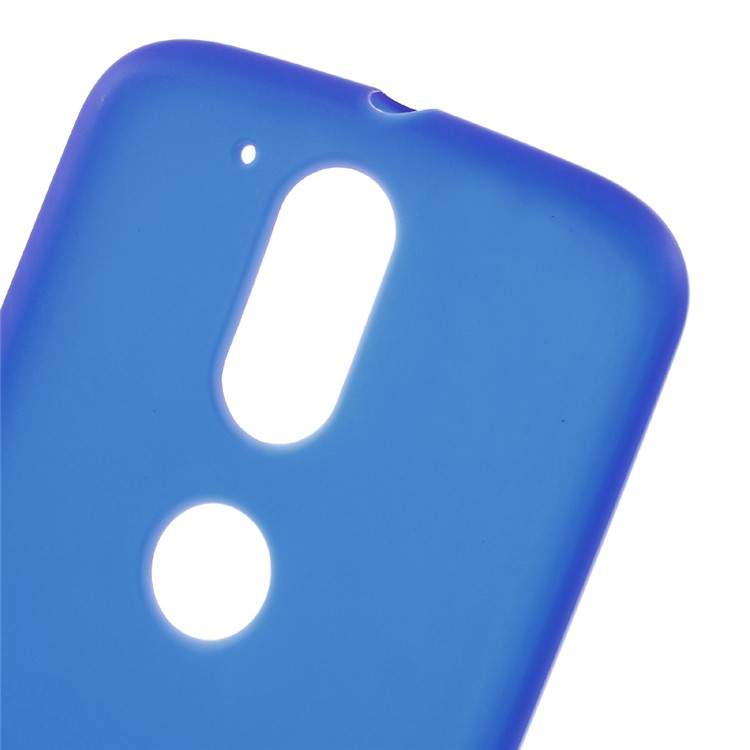 Double-sided Frosted TPU Gel Case for Motorola Moto G4 / G4 Plus - Blue-4