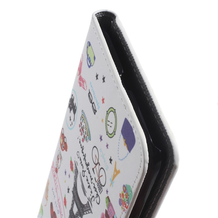 Patterned Leather Wallet Stand Phone Case for Motorola Moto G4/G4 Plus - Sweet Street-5