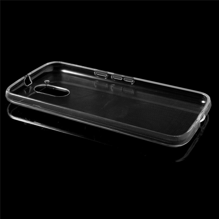 Slim Glossy TPU Case Cover for Motorola Moto G4 / G4 Plus - Transparent-3