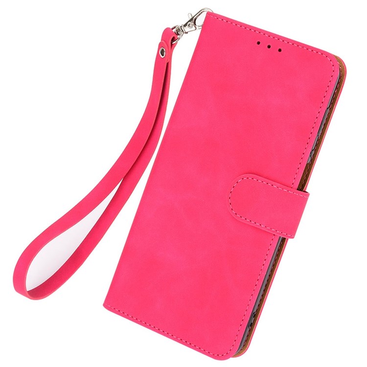 For Google Pixel 7 Skin-touch Feeling PU Leather + TPU Phone Cover Stand Wallet Shell Mobile Phone Case - Rose-5