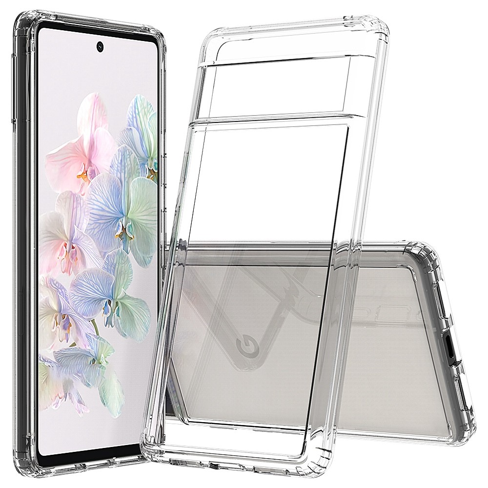 For Google Pixel 7 TPU Frame Acrylic Back Cover Anti-scratch Transparent Protective Phone Case-1