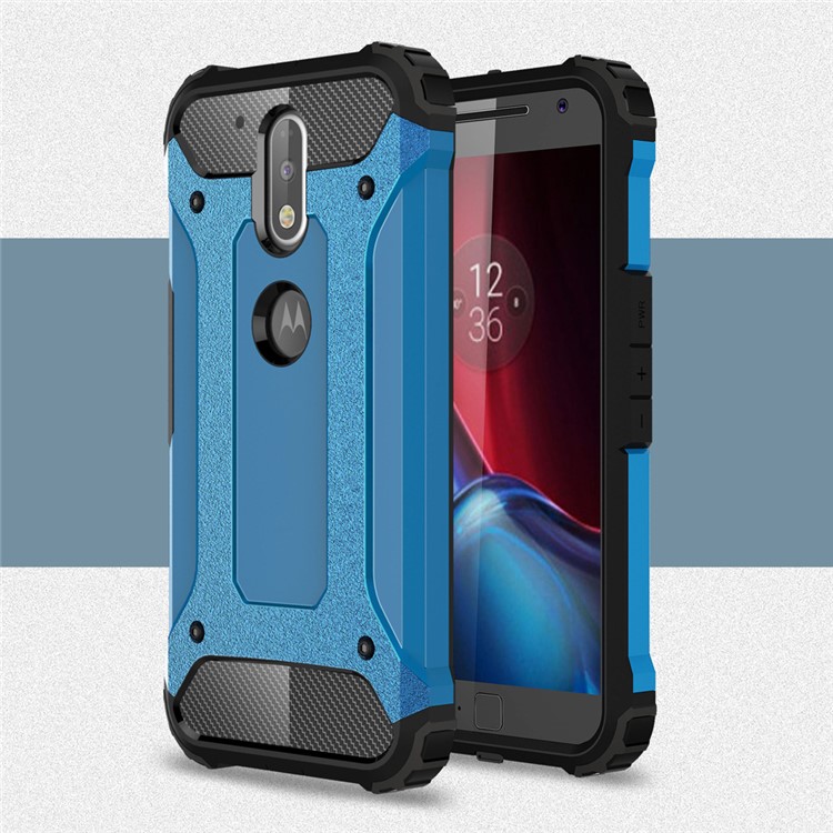 Armor PC TPU Combo Cover for Motorola Moto G4/G4 Plus - Baby Blue-1