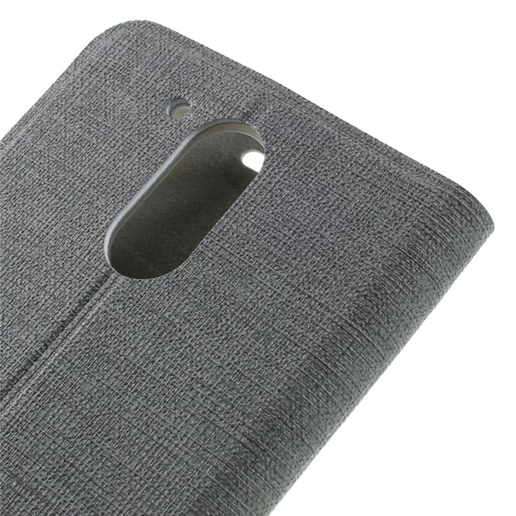 Assorted Color Lines Leather Stand Cover for Motorola Moto G4 / G4 Plus - Grey-5