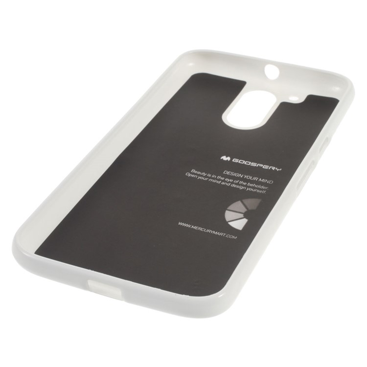 MERCURY GOOSPERY Flash Powder TPU Shell Case for Motorola Moto G4 / G4 Plus - White-5