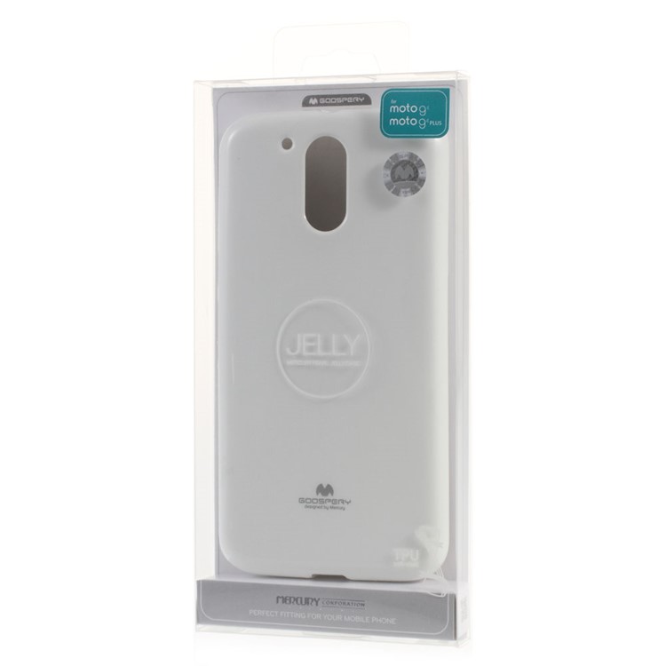 MERCURY GOOSPERY Flash Powder TPU Shell Case for Motorola Moto G4 / G4 Plus - White-6