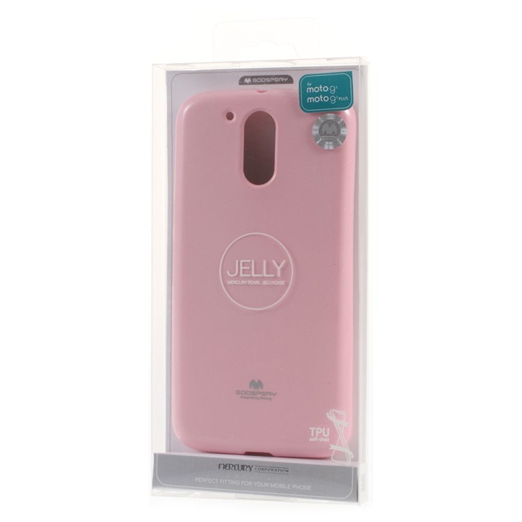 MERCURY GOOSPERY Flash Powder TPU Cover Case for Motorola Moto G4 / G4 Plus - Pink-5