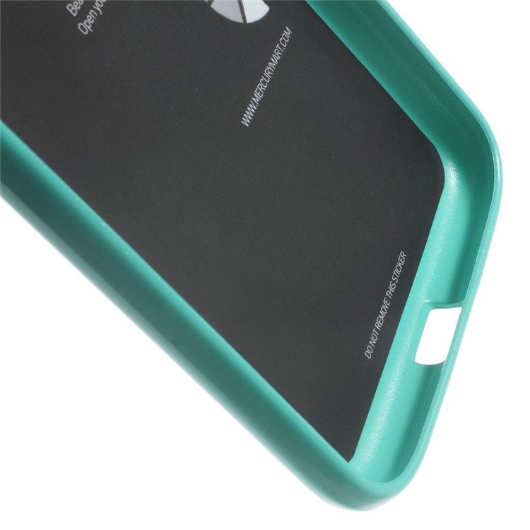 MERCURY GOOSPERY Flash Powder TPU Gel Case for Motorola Moto G4 / G4 Plus - Cyan-3