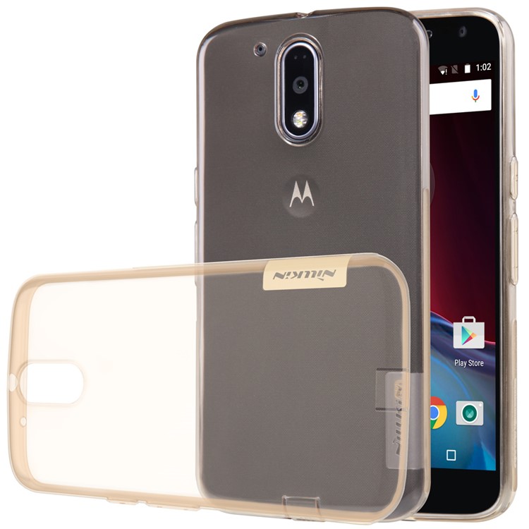 NILLKIN 0.6mm Nature TPU Gel Protective Shell for Motorola Moto G4 Plus / Moto G4 - Brown-6