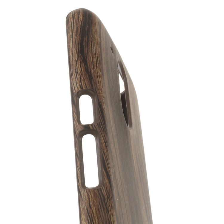 Wood Grain Leather Coated PC Cover for Motorola Moto G4 / G4 Plus-2