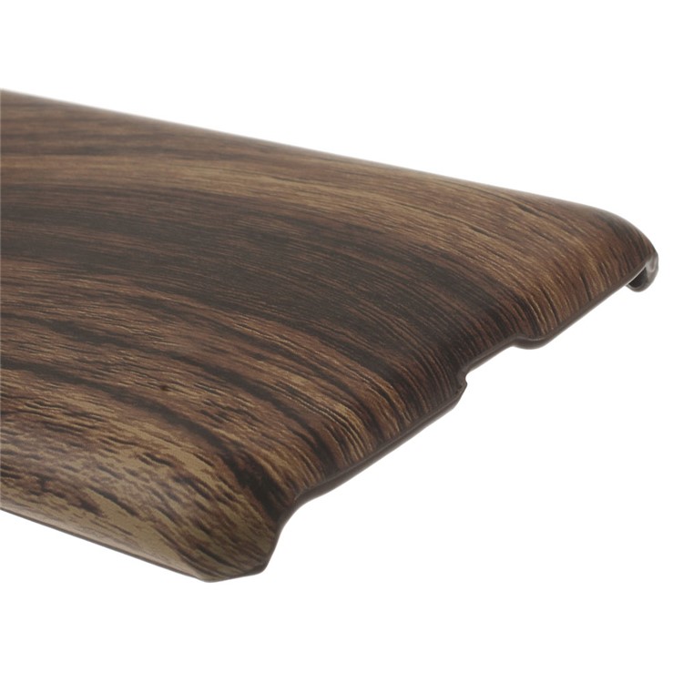 Wood Grain Leather Coated PC Cover for Motorola Moto G4 / G4 Plus-3