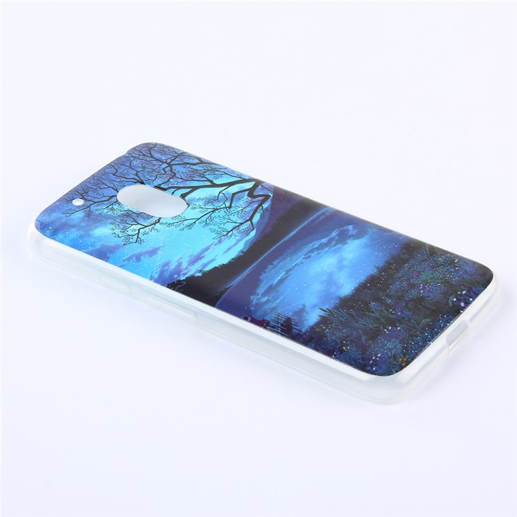 Patterned IMD TPU Gel Case for Motorola Moto G4 Play - Peaceful Night and Moon-2