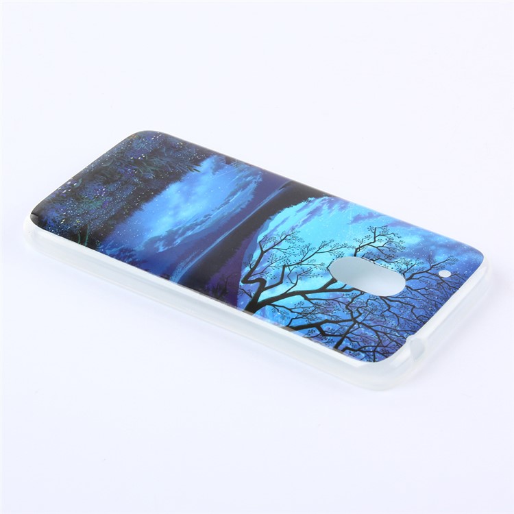 Patterned IMD TPU Gel Case for Motorola Moto G4 Play - Peaceful Night and Moon-3