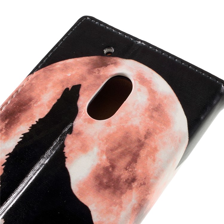 Custodia A Portafoglio In Similpelle Fantasia Per Moto Motorola G4 Play - Lupo E Luna-10