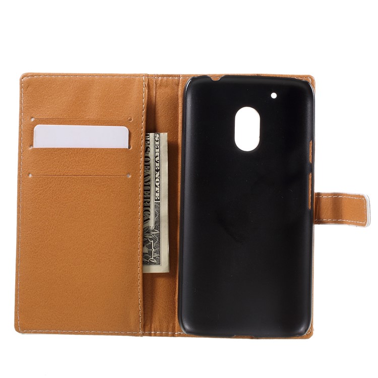 Custodia A Portafoglio In Similpelle Fantasia Per Moto Motorola G4 Play - Lupo E Luna-6