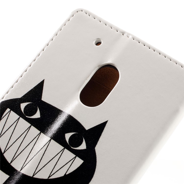 Patterned Flip Leather Wallet Cover for Motorola Moto G4 Play - Funny Cat-8