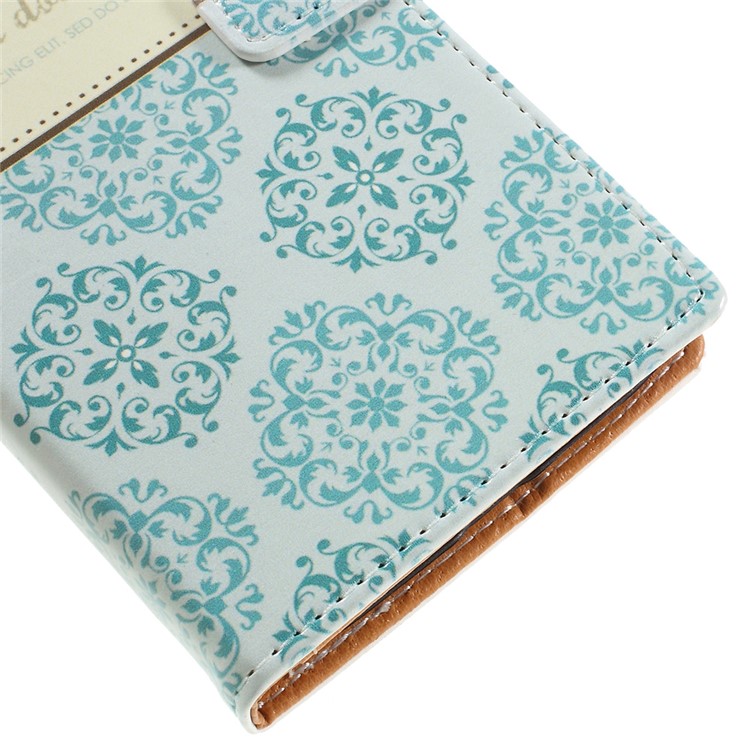 Wallet Stand Leather Phone Case for Motorola Moto G4 Play - Crown and Flowers-7