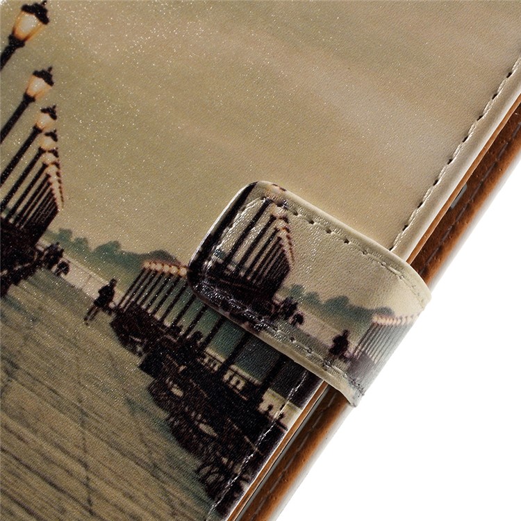 Pattern Printing Leather Protector Case for Motorola Moto G4 Play - Seaside Trestle-9