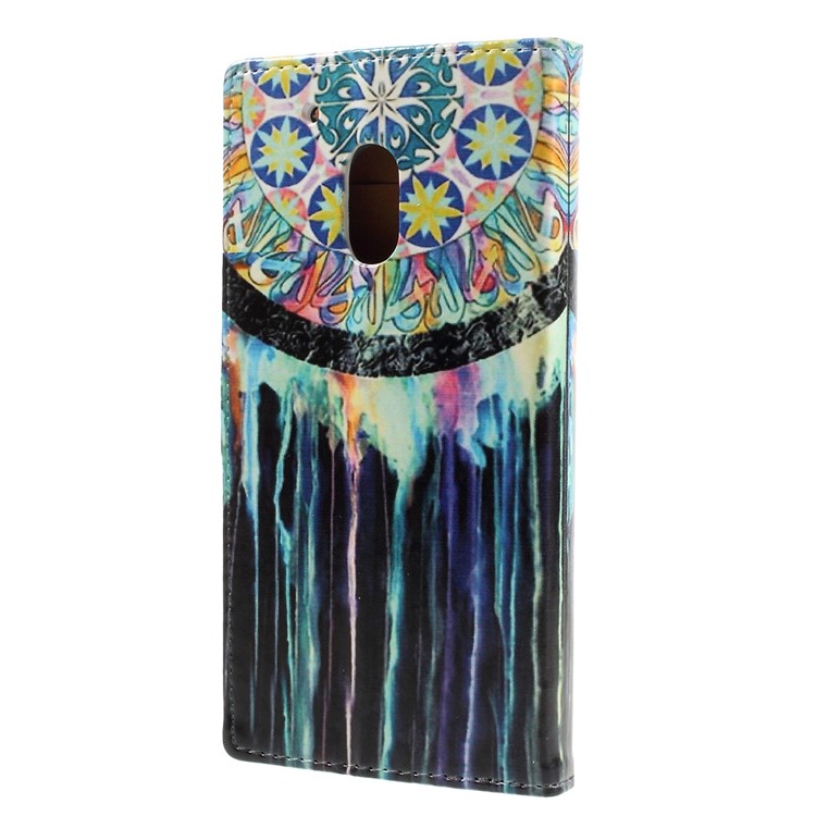 Cassa del supporto di carta di cuoio per Motorola Moto G4 Play - Dream Catcher-2