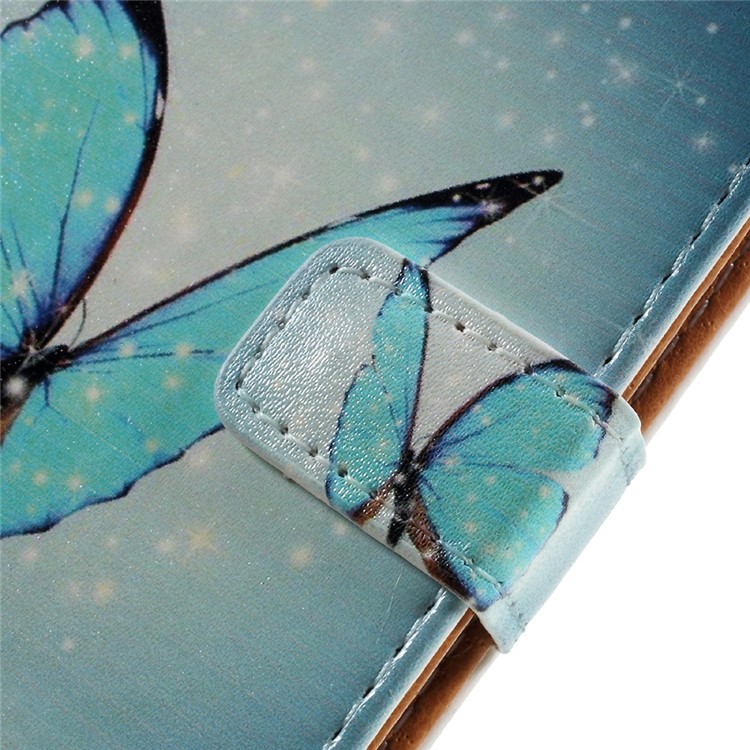 Stylish Pattern Leather Wallet Phone Shell for Motorola Moto G4 / G4 Plus - Butterfly-10