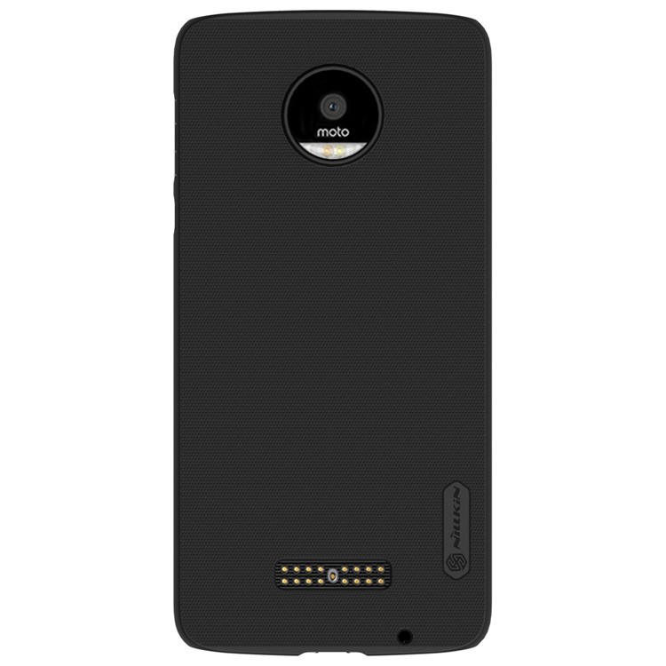 NILLKIN for Motorola Moto Z Super Frosted Shield Hard Case + Screen Film - Black-1