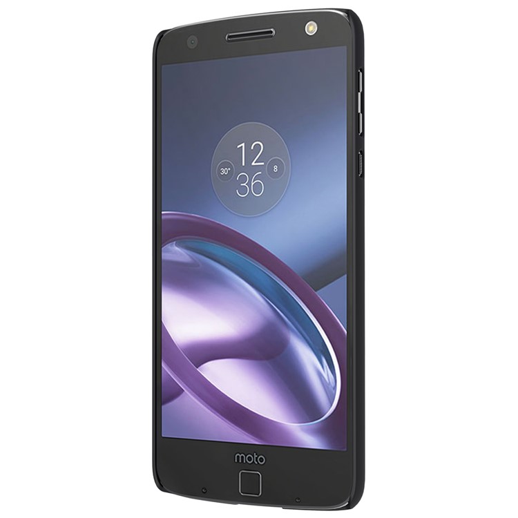NILLKIN for Motorola Moto Z Super Frosted Shield Hard Case + Screen Film - Black-4