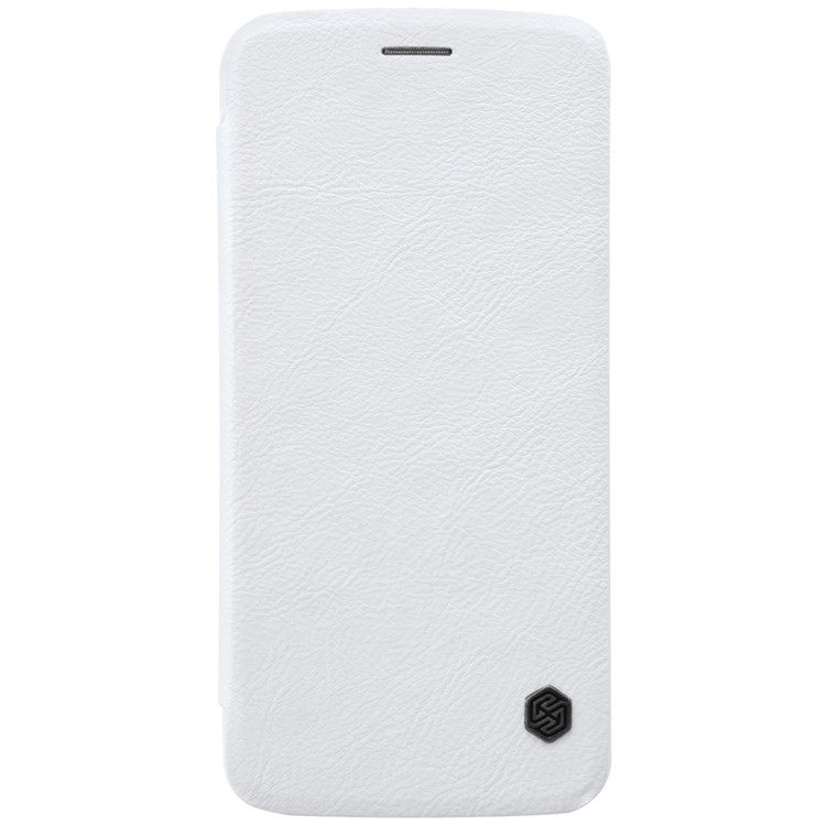 NILLKIN Qin Series Leather Card Holder Cover for Motorola Moto Z - White-1