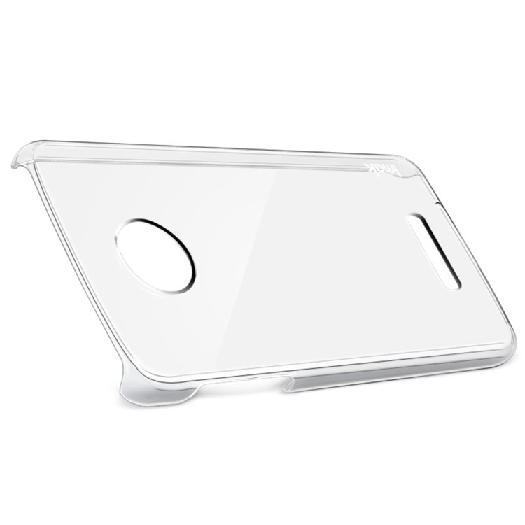 IMAK Crystal Clear Wear Resistant Plastic Cover for Motorola Moto Z Play-9