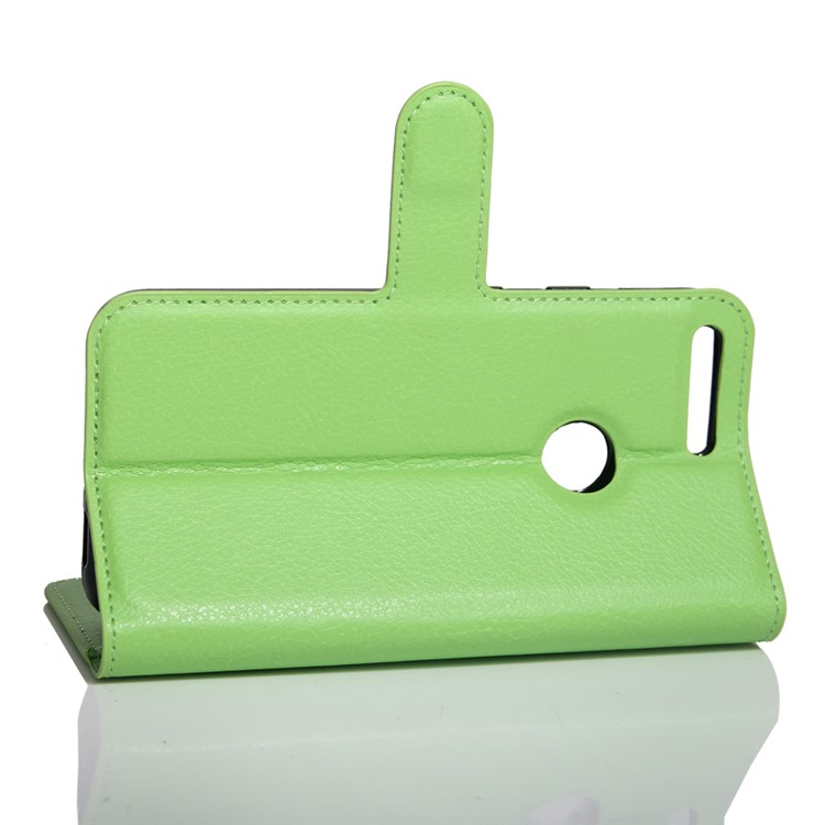 Litchi Skin Wallet Leather Stand Case for Google Pixel XL - Green-6