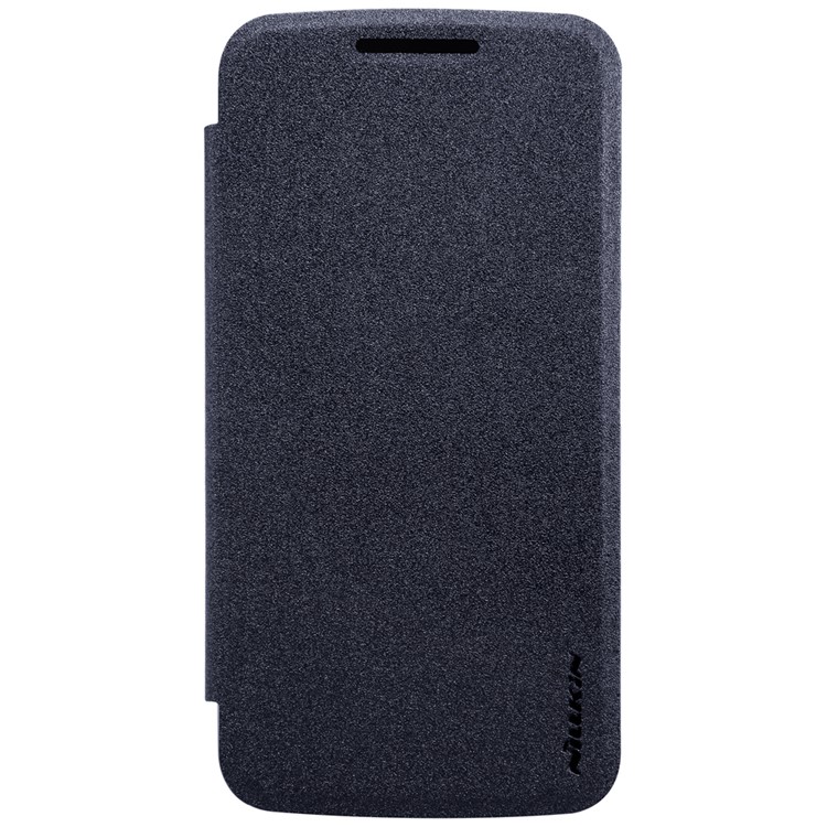 NILLKIN Sparkle Series Leather Flip Shell for Motorola Moto G4 Play - Black-1