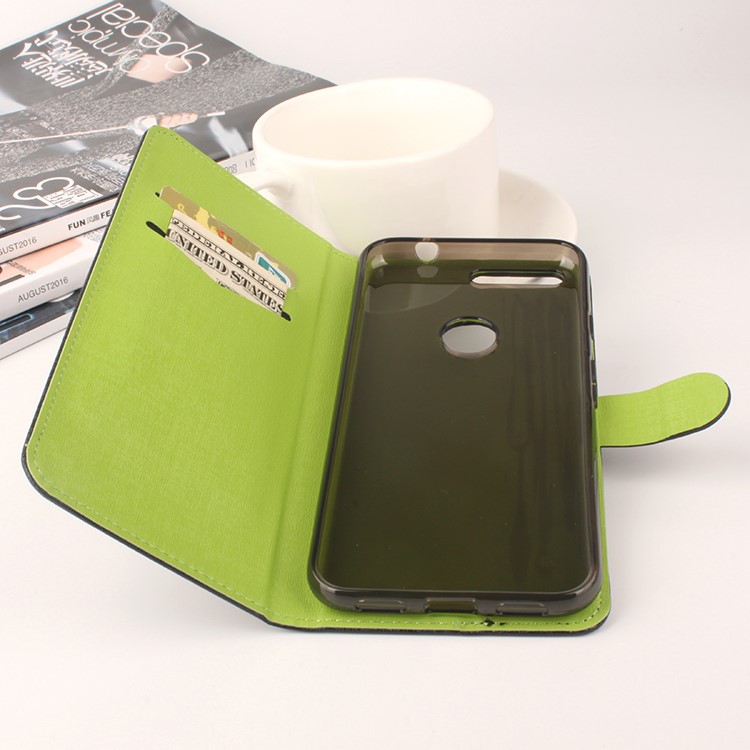 BAIWEI Contrast Color Leather Card Holder Case for Google Pixel XL - Black-2