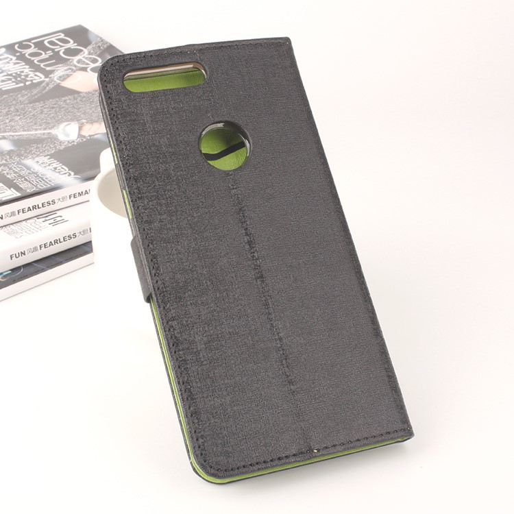 BAIWEI Contrast Color Leather Card Holder Case for Google Pixel XL - Black-4