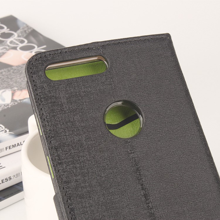 BAIWEI Contrast Color Leather Card Holder Case for Google Pixel XL - Black-5