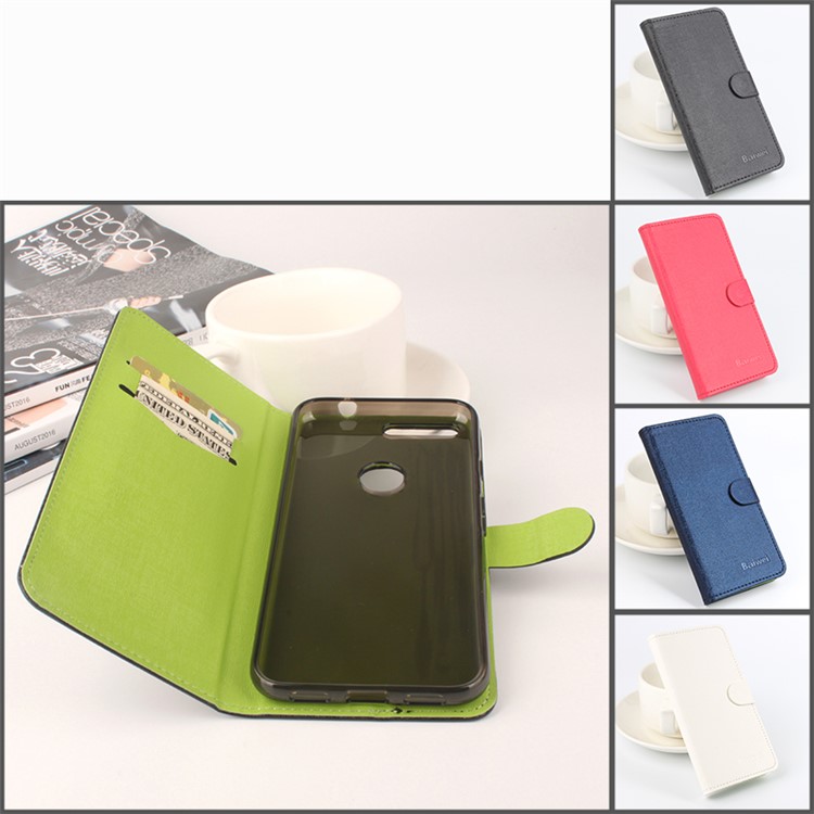 BAIWEI Contrast Color Leather Card Holder Case for Google Pixel XL - Black-7