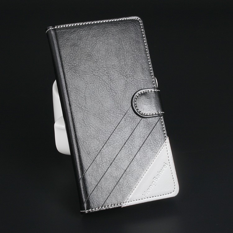 Crazy Horse Bi-color Stand Leather Case for Google Pixel XL - Black-1