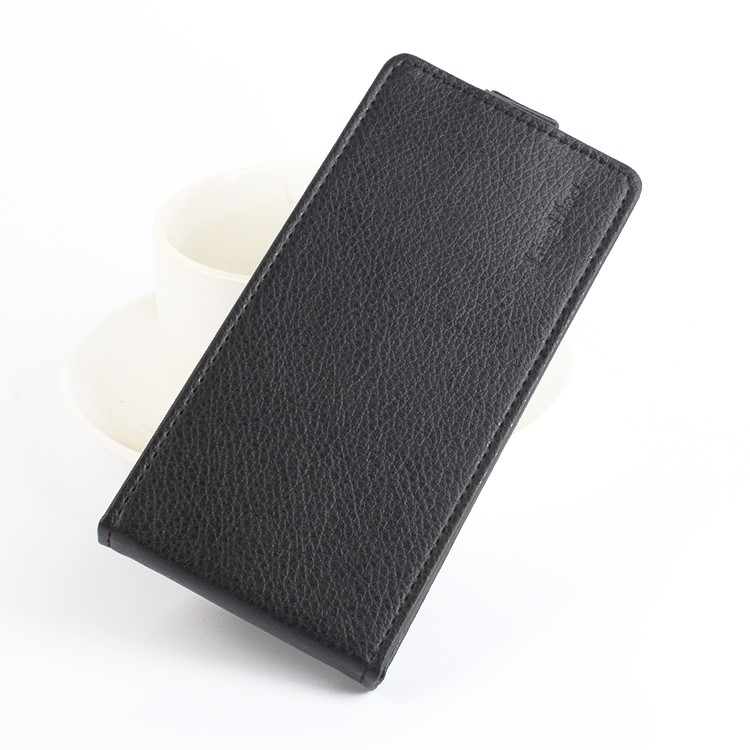 LINGMAO Lychee Skin Leather Vertical Case for Google Pixel XL - Black-1
