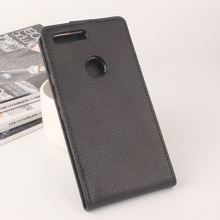 LINGMAO Lychee Skin Leather Vertical Case for Google Pixel XL - Black-6
