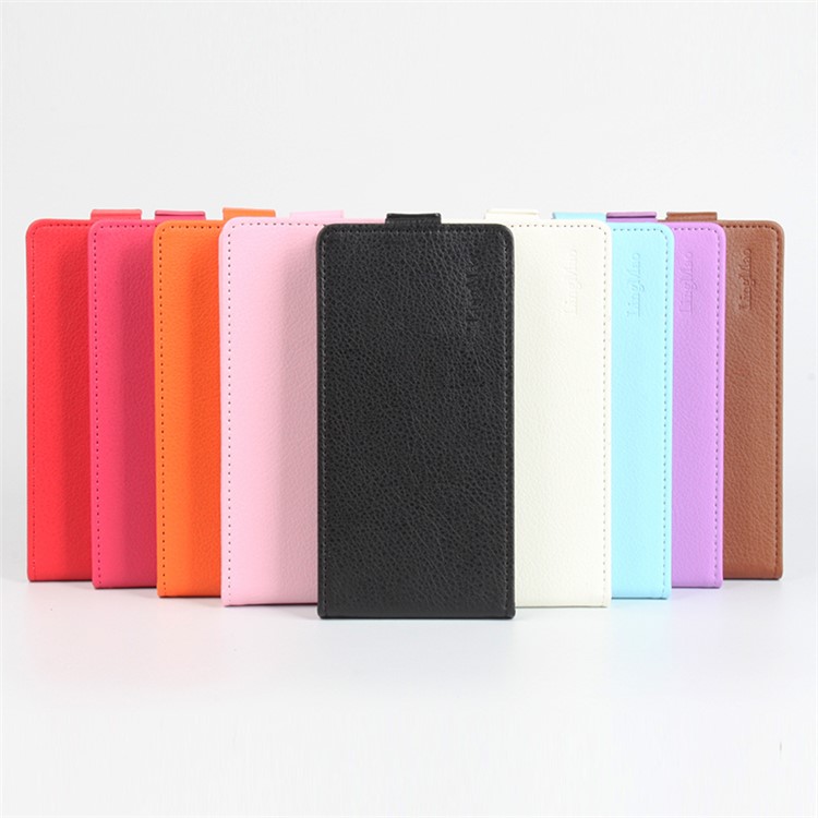 LINGMAO Lychee Skin Leather Vertical Case for Google Pixel XL - Black-8