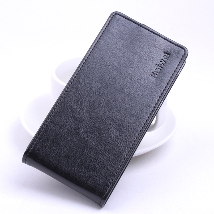 BAIWEI Crazy Horse Leather Vertical Case for Google Pixel XL - Black-1