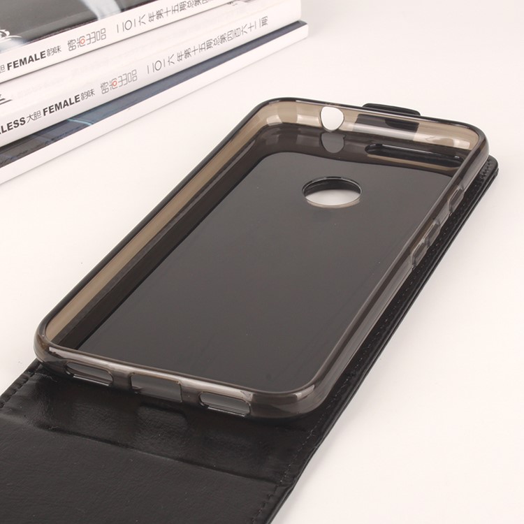 BAIWEI Crazy Horse Leather Vertical Case for Google Pixel XL - Black-2