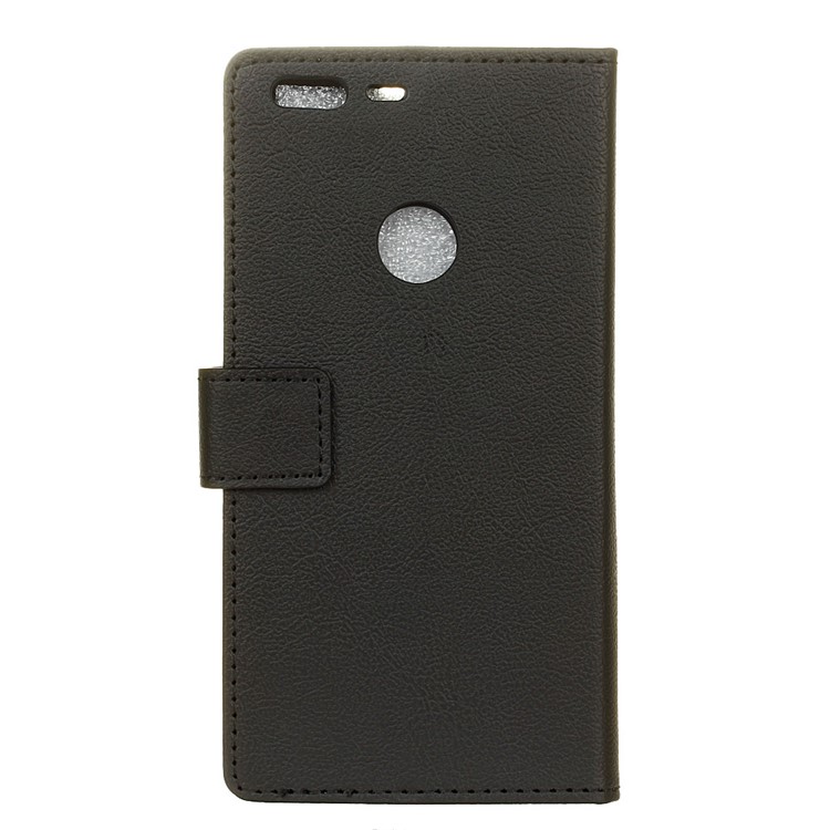 Textured PU Leather Wallet Case for Google Pixel XL - Black-2