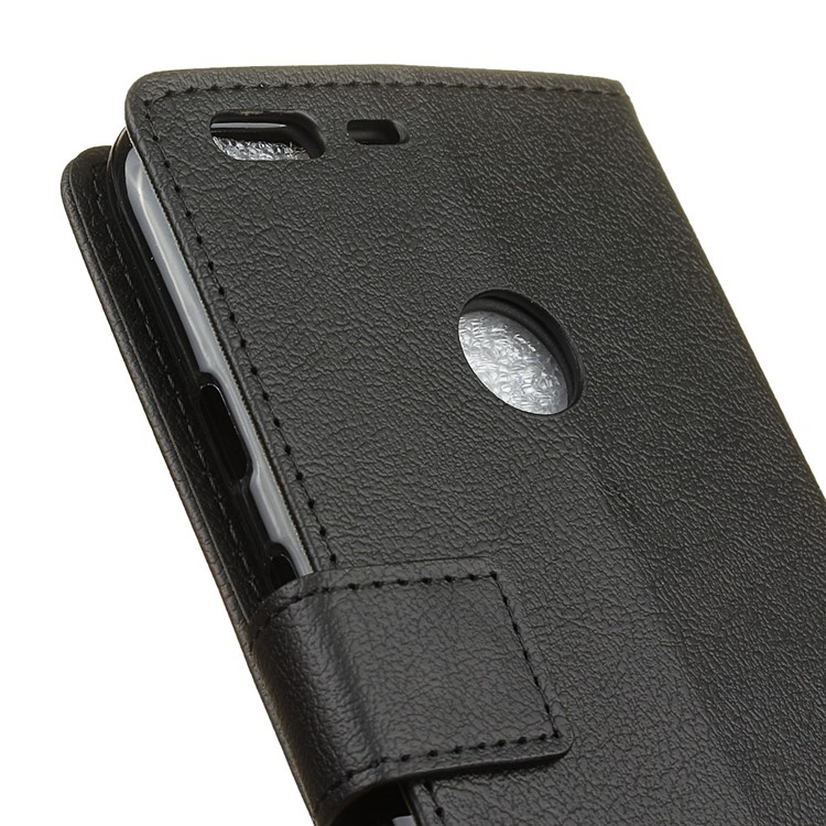 Textured PU Leather Wallet Case for Google Pixel XL - Black-7