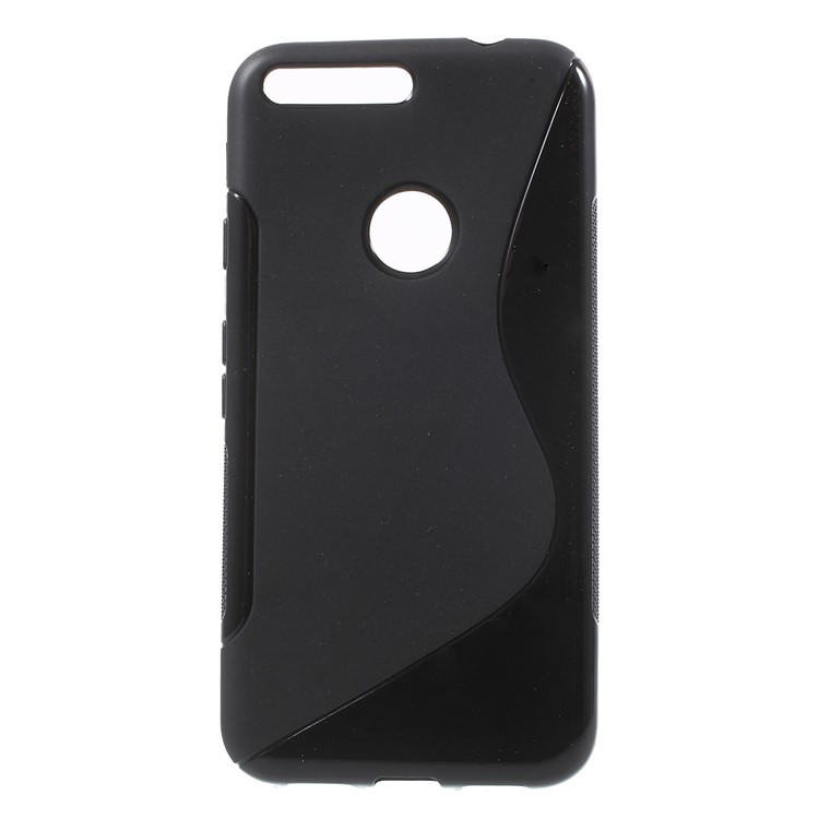 S Shape TPU Case for Google Pixel XL - Black-1