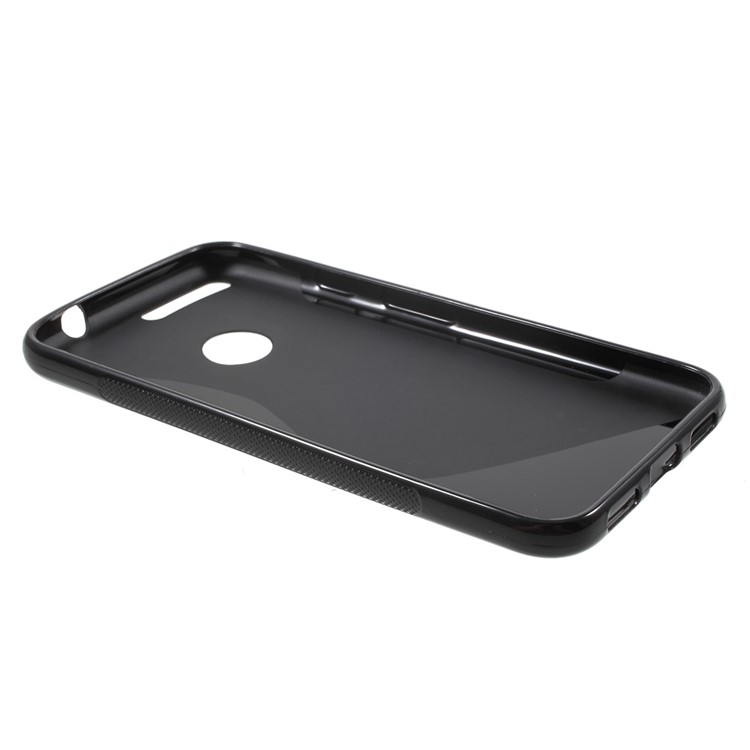 S Shape TPU Case for Google Pixel XL - Black-2